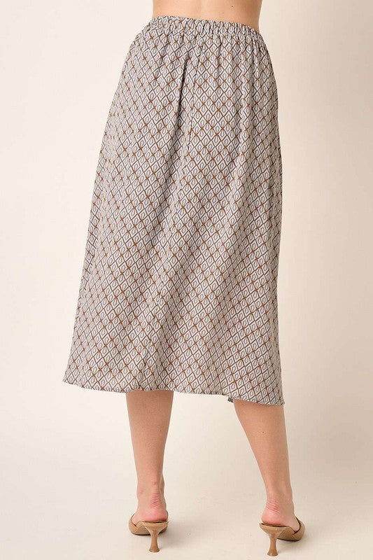 Mittoshop Printed Midi Skirt - us.meeeshop