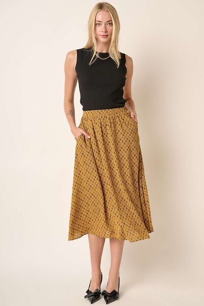 Mittoshop Printed Midi Skirt us.meeeshop - 