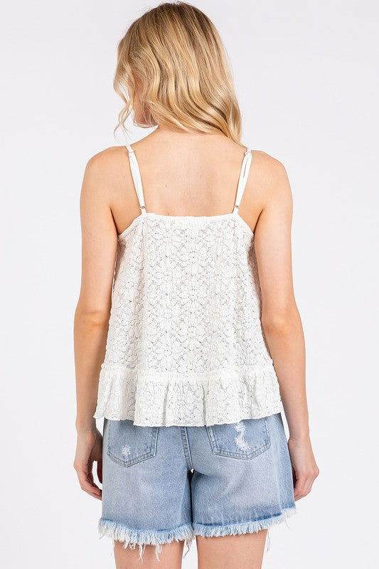 Mittoshop Textured V-Neck Cami - us.meeeshop