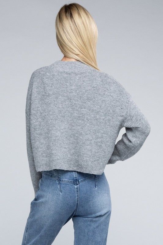 Women's Mock Neck Pullover - us.meeeshop