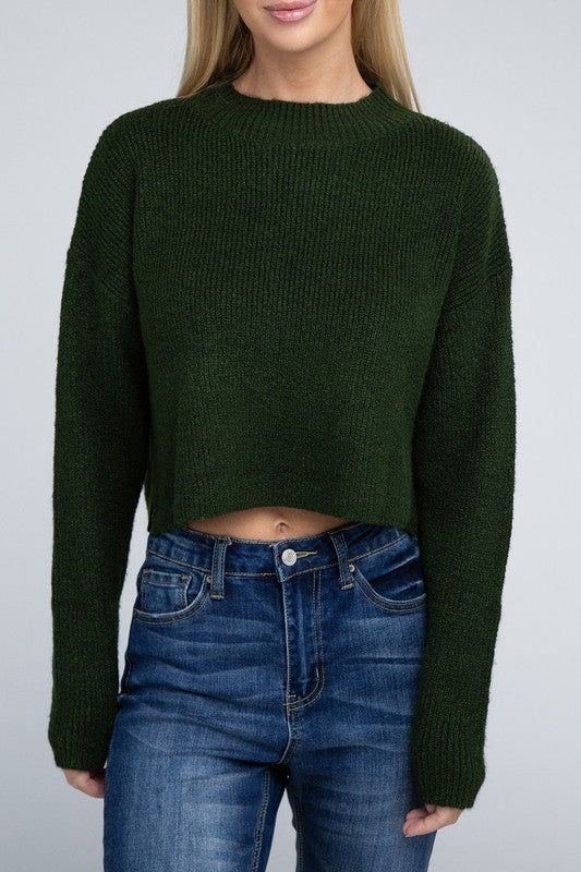 Women's Mock Neck Pullover - us.meeeshop