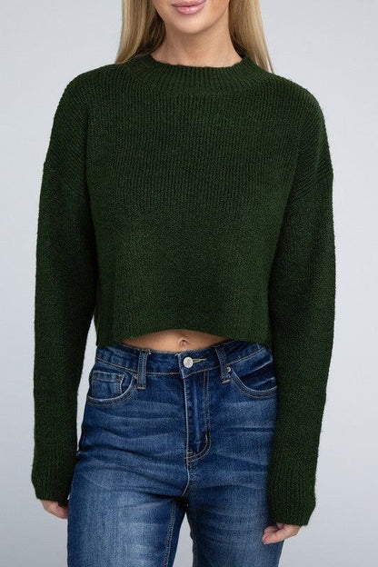 Women's Mock Neck Pullover - us.meeeshop