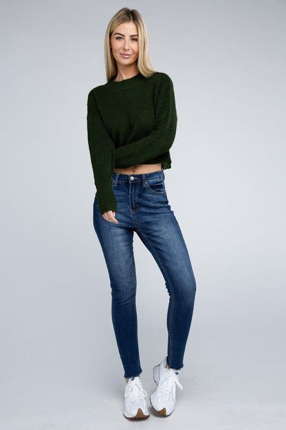 Women's Mock Neck Pullover - us.meeeshop