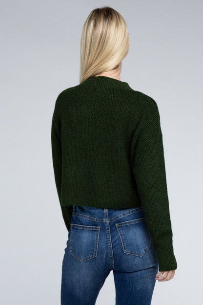 Women's Mock Neck Pullover - us.meeeshop