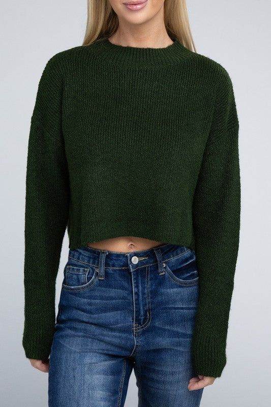 Mock Neck Pullover - us.meeeshop