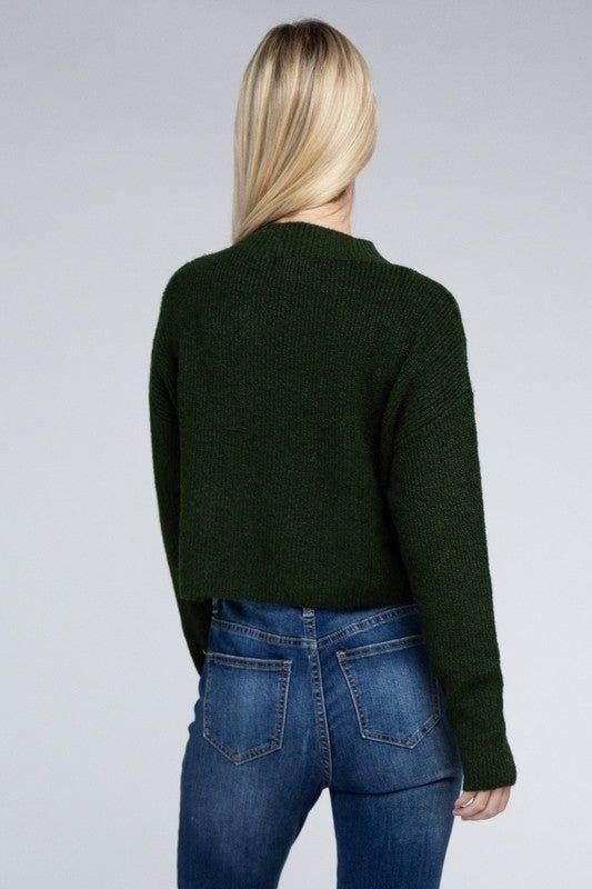 Mock Neck Pullover - us.meeeshop