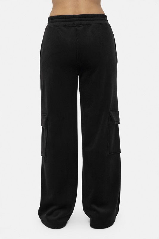 Mono B Elastic Waist Corduroy Cargo Pants us.meeeshop - 