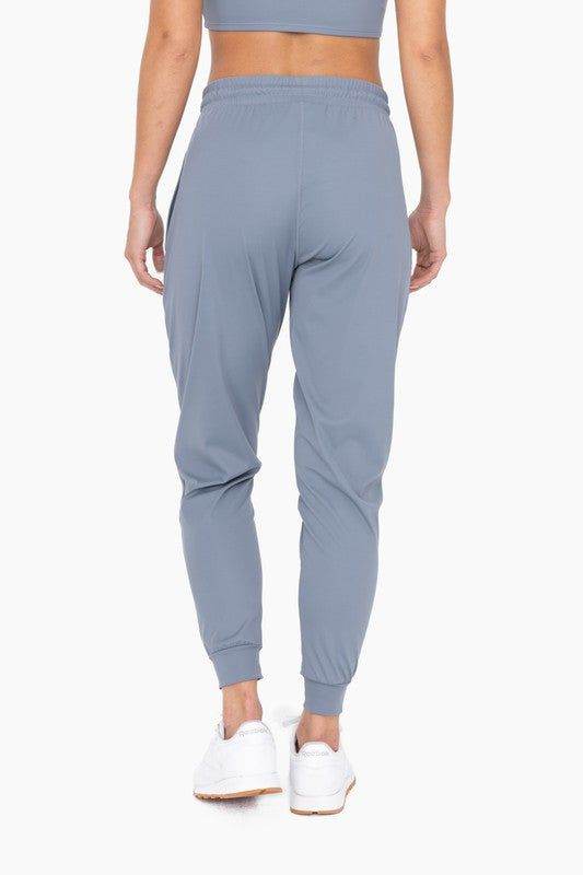 Mono B Solid Pleated Front Joggers - us.meeeshop