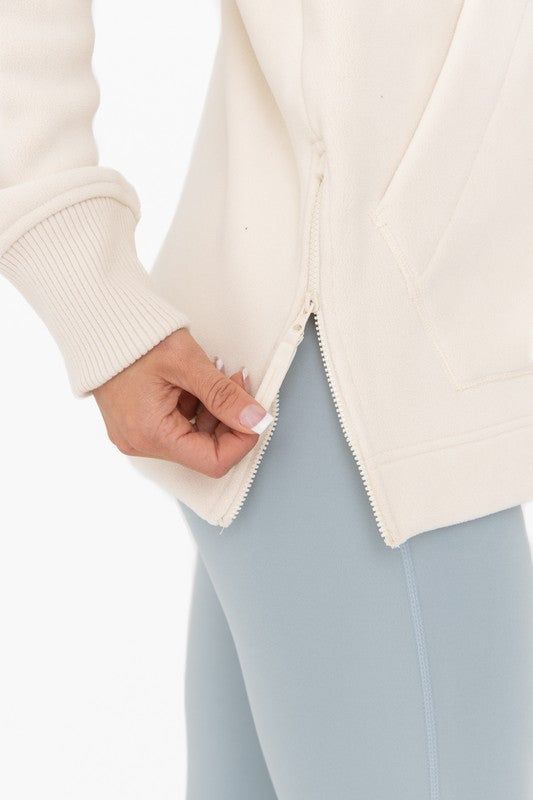 Women's Mono B Microfleece Bomber Jacket - us.meeeshop