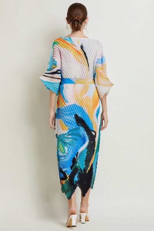 Multi Print Sexy Long Maxi Fashion Dress us.meeeshop - 