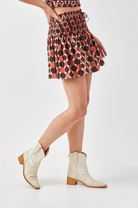 Mustard Seed | Polka Dot Printed Ruffled Skorts us.meeeshop - 