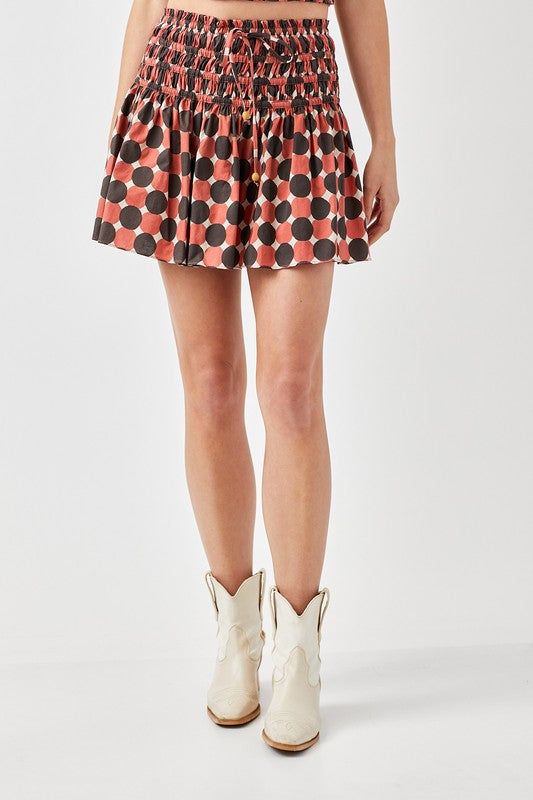 Mustard Seed | Polka Dot Printed Ruffled Skorts us.meeeshop - 