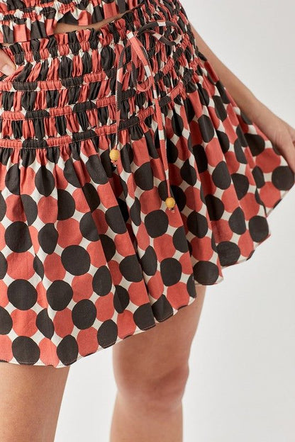 Mustard Seed | Polka Dot Printed Ruffled Skorts us.meeeshop - 