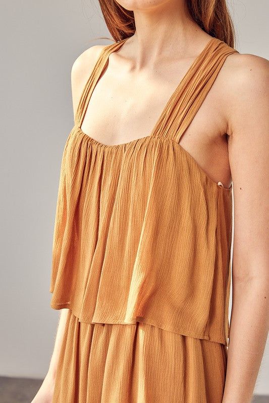 Mustard Seed | Shirring Detail Romper us.meeeshop - 