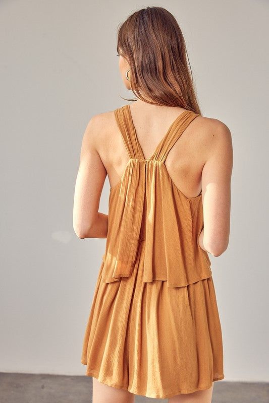 Mustard Seed | Shirring Detail Romper us.meeeshop - 