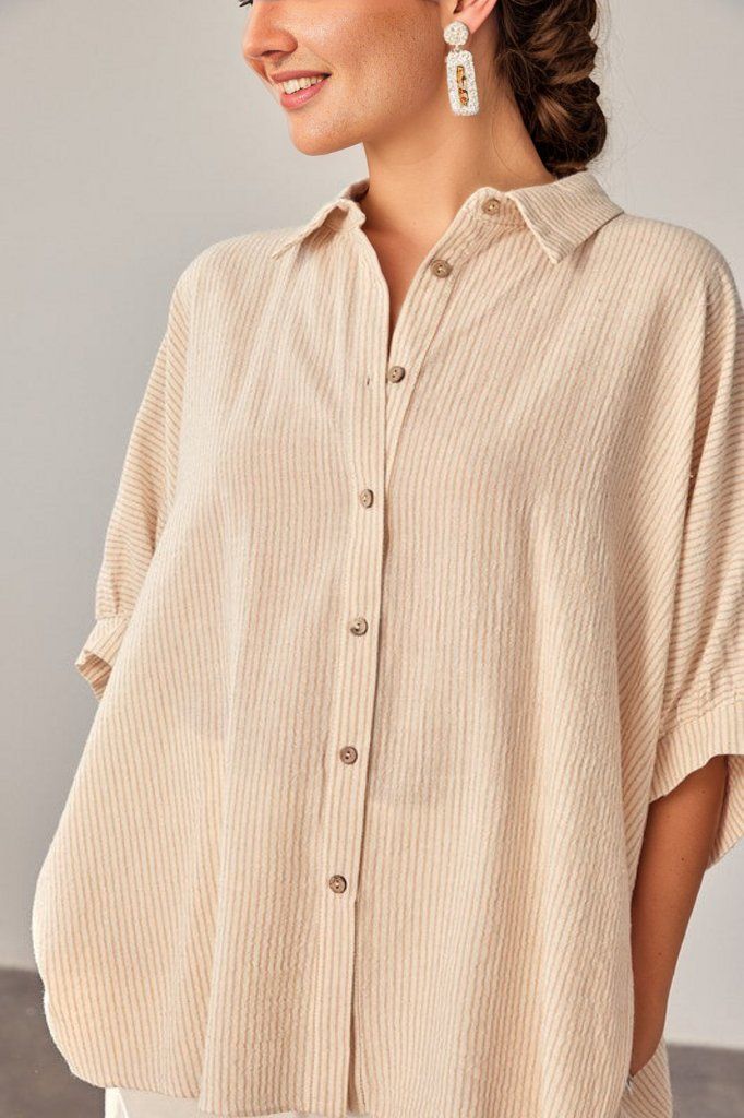 Mustard Seed | Striped Button Up Shirt us.meeeshop - 