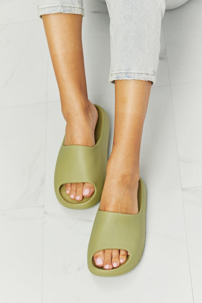 NOOK JOI In My Comfort Zone Slides in Green us.meeeshop - 