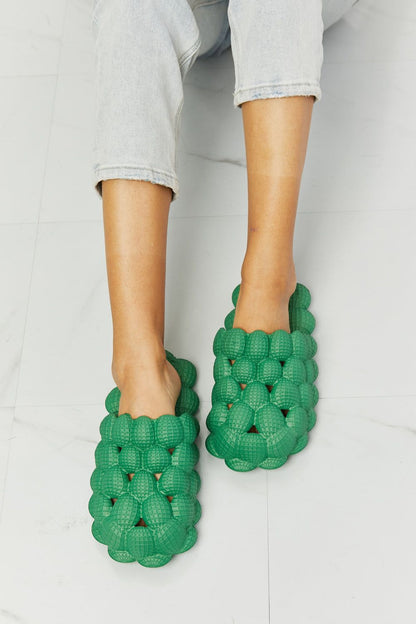 NOOK JOI Laid Back Bubble Slides in Green us.meeeshop - 