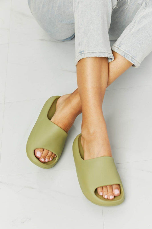 NOOK JOI In My Comfort Zone Slides in Green - us.meeeshop