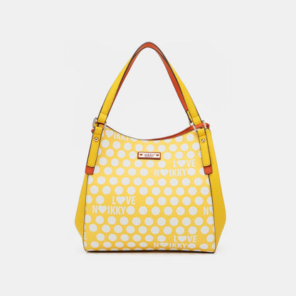 Nicole Lee USA Contrast Polka Dot Handbag us.meeeshop - 