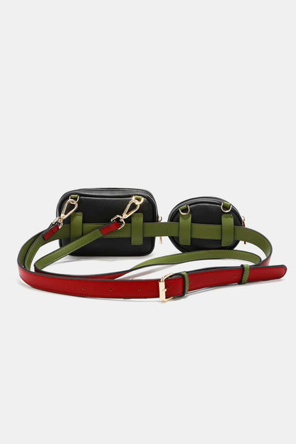 Nicole Lee USA Double Pouch Fanny Pack us.meeeshop - 