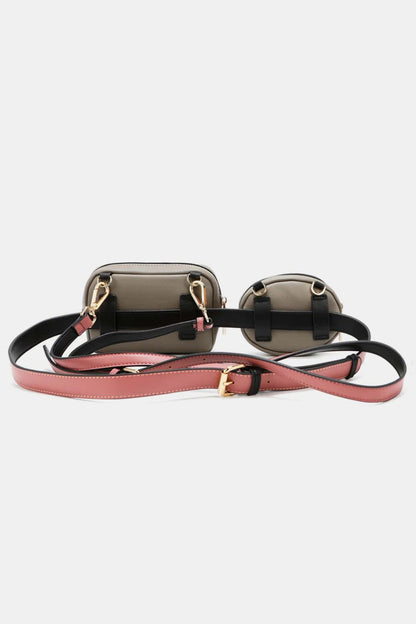 Nicole Lee USA Double Pouch Fanny Pack us.meeeshop - 