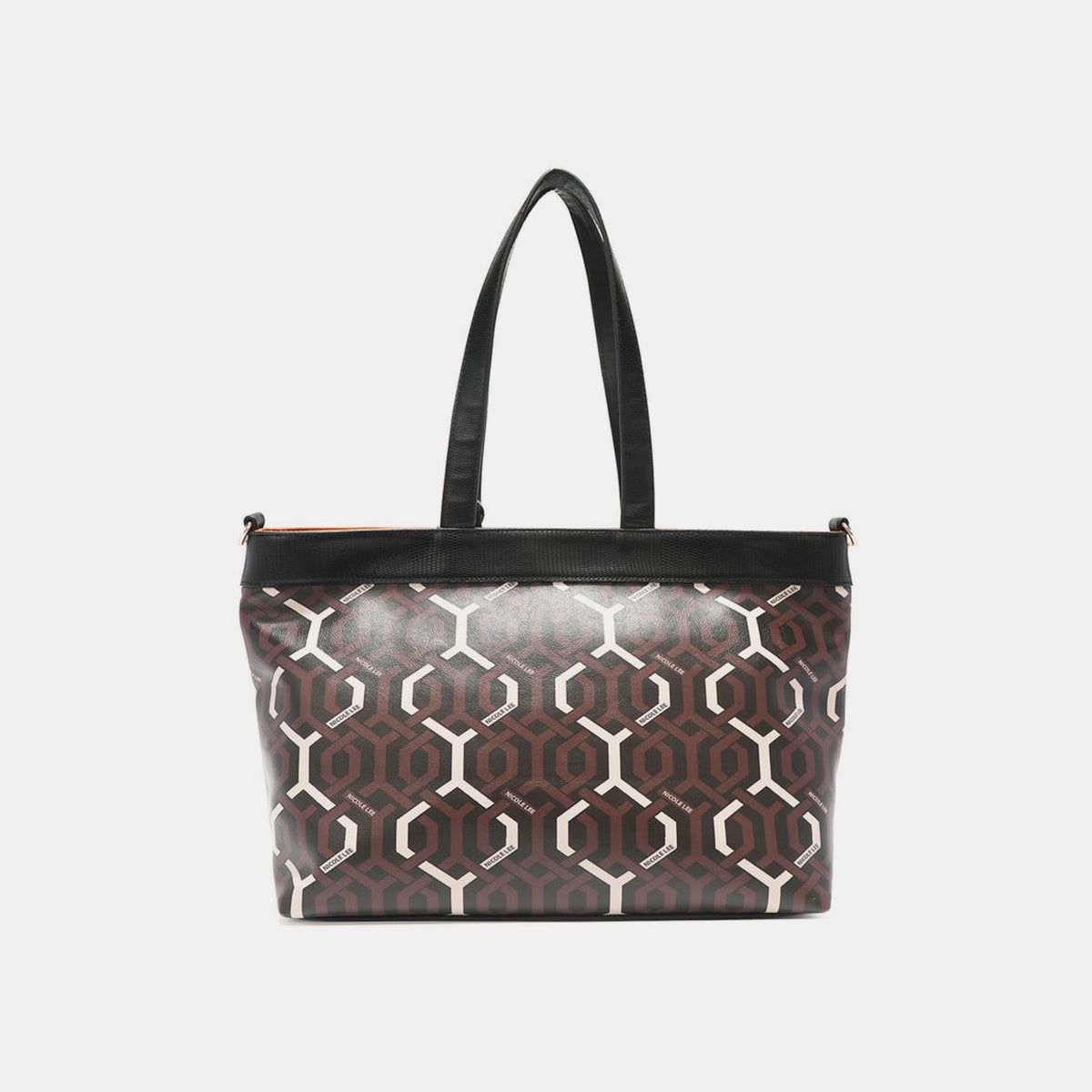 Nicole Lee USA Geometric Pattern Large Handbag us.meeeshop - 