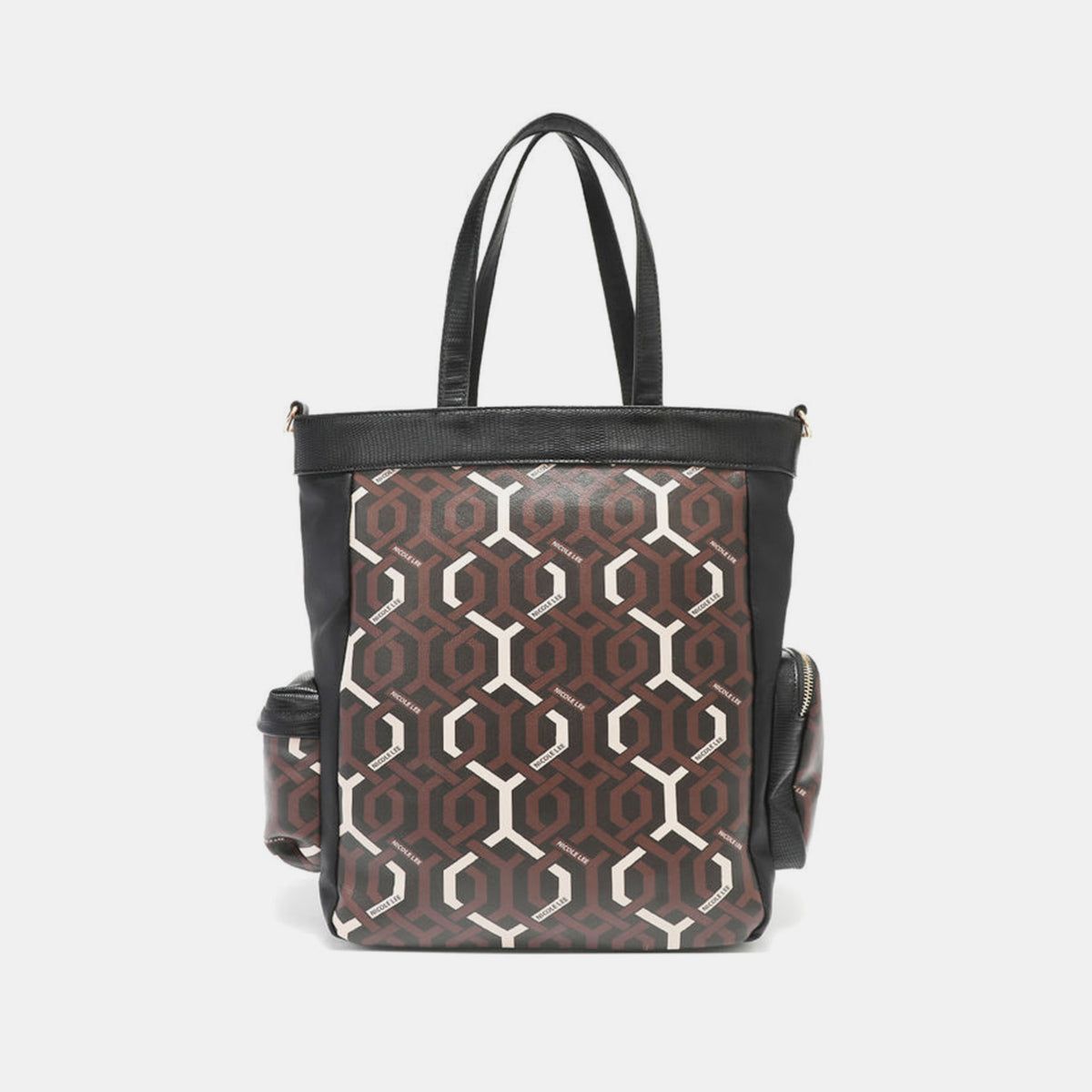 Nicole Lee USA Geometric Pattern Tote Bag us.meeeshop - 