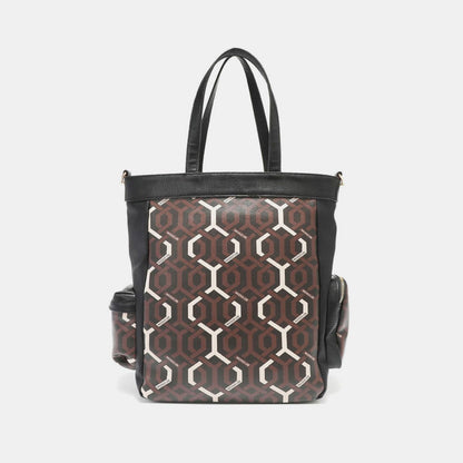 Nicole Lee USA Geometric Pattern Tote Bag us.meeeshop - 