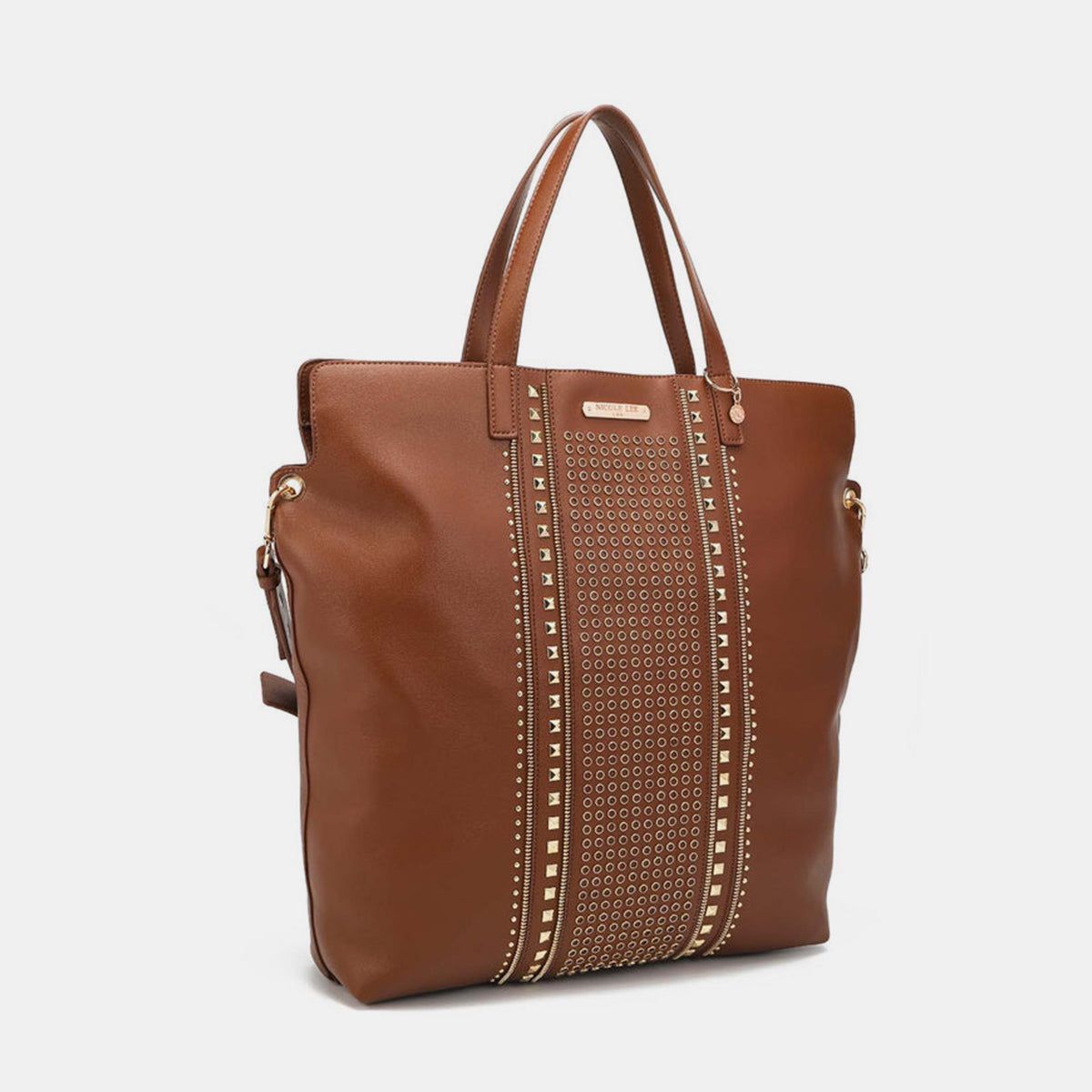 Nicole Lee USA Studded Large Tote Bag us.meeeshop - 