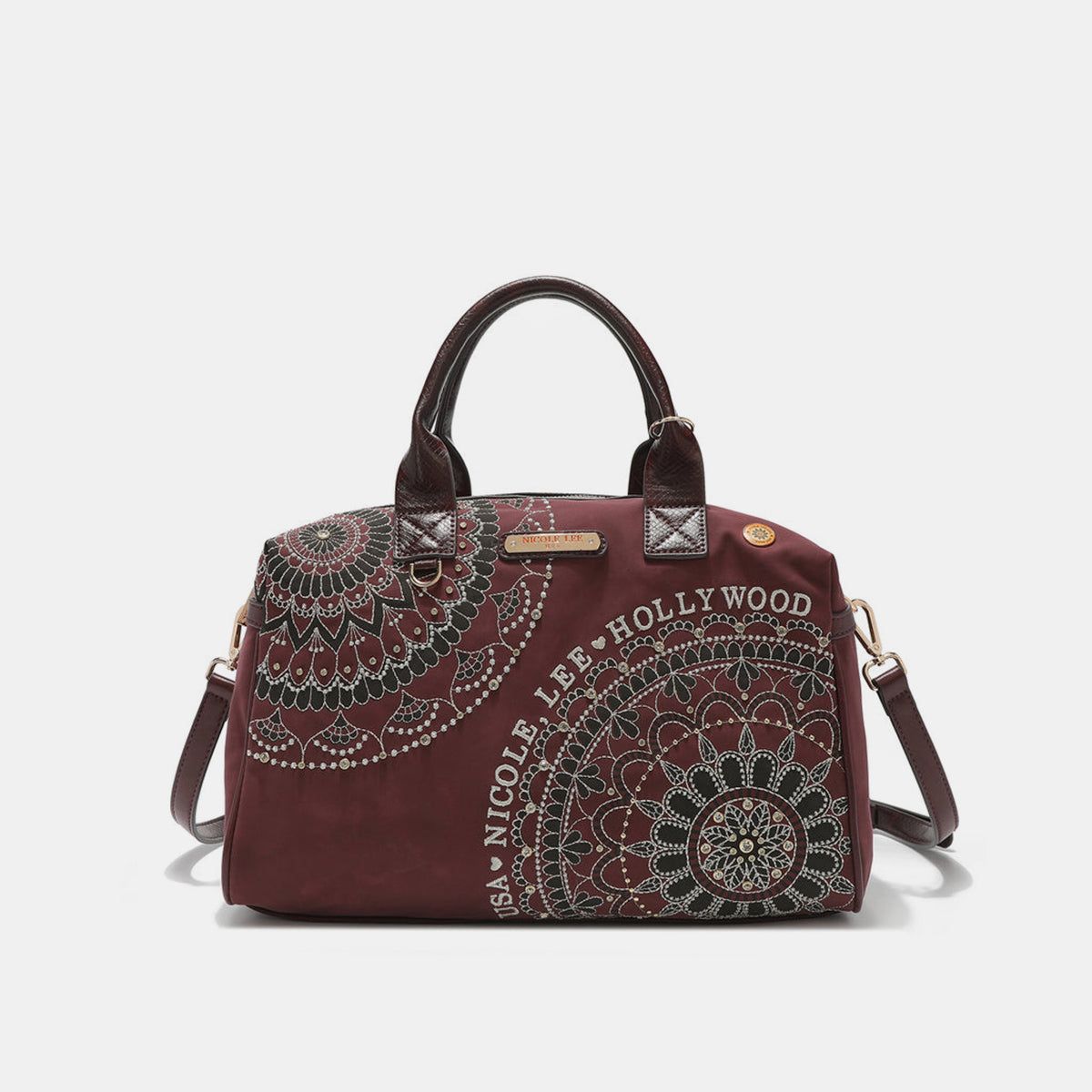 Nicole Lee USA rhinestone Decor Boston Bag us.meeeshop - 