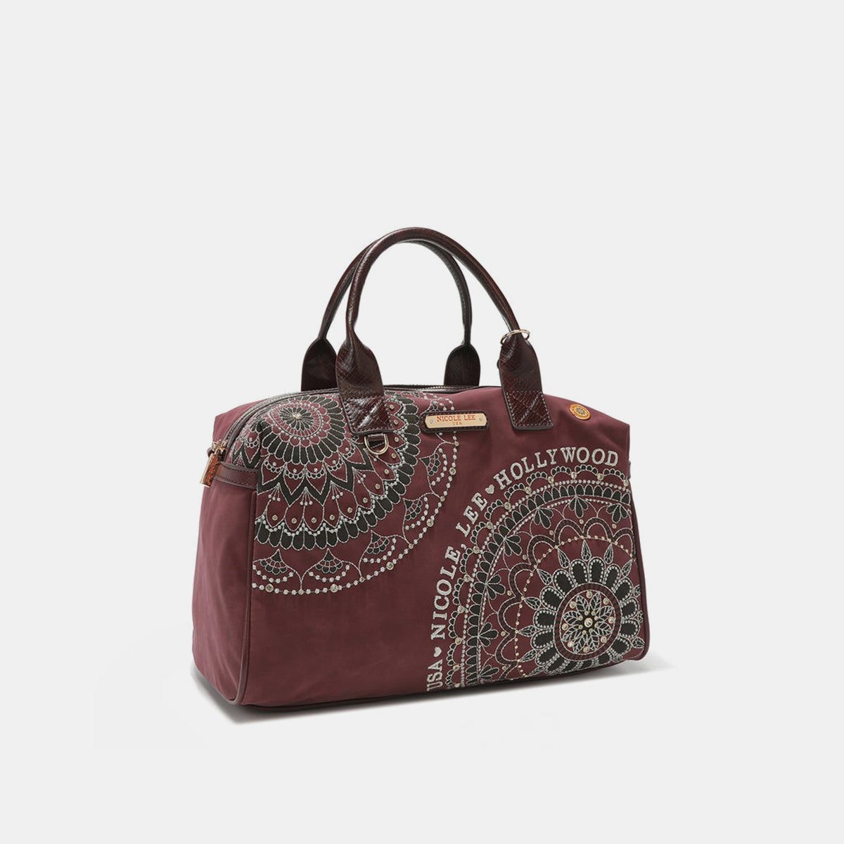 Nicole Lee USA rhinestone Decor Boston Bag us.meeeshop - 