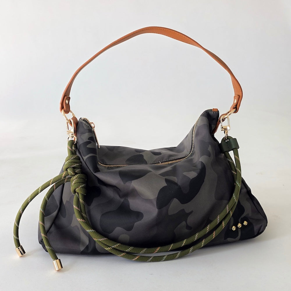 Nikki Nylon Slouchy Shoulder Bag