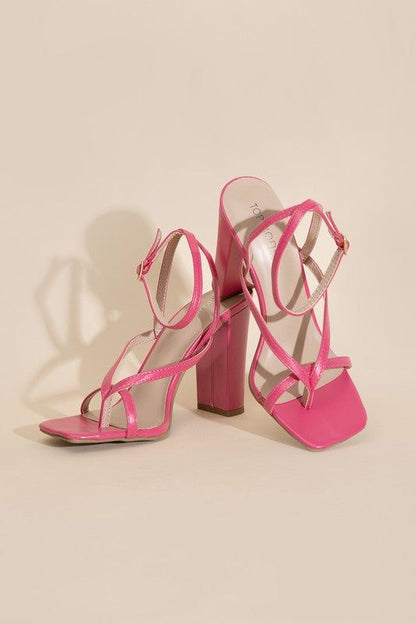 Nile-5 Thong Strappy Heels - us.meeeshop