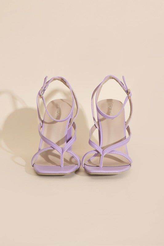 Nile-5 Thong Strappy Heels - us.meeeshop