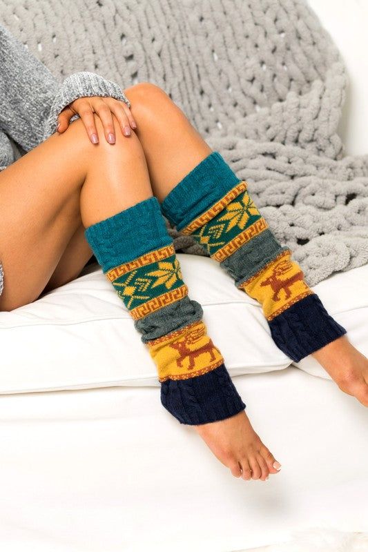 Nordic Snowflake Leg Warmers - us.meeeshop