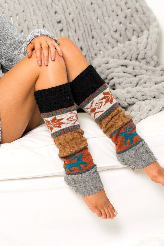 Nordic Snowflake Leg Warmers - us.meeeshop