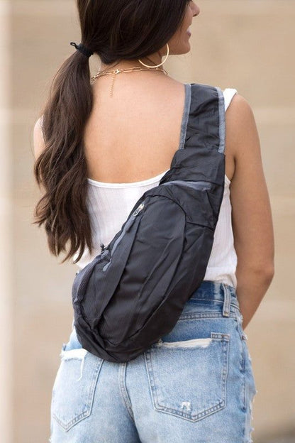 Nylon Packable Sling Bag us.meeeshop - 