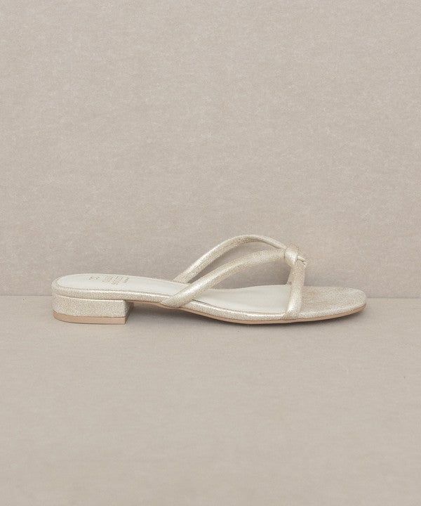 OASIS SOCIETY Ada - Delicate Knotted Flat Sandal us.meeeshop - 