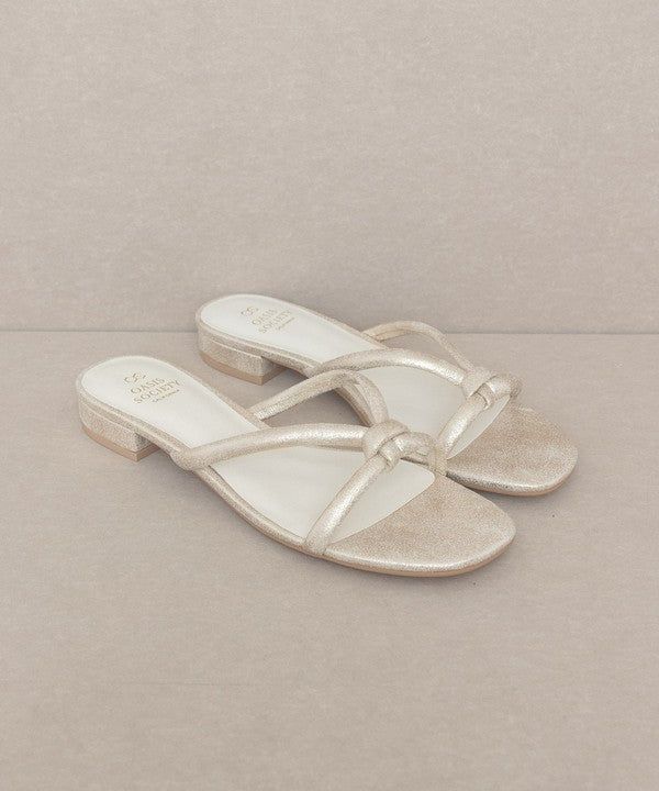 OASIS SOCIETY Ada - Delicate Knotted Flat Sandal us.meeeshop - 