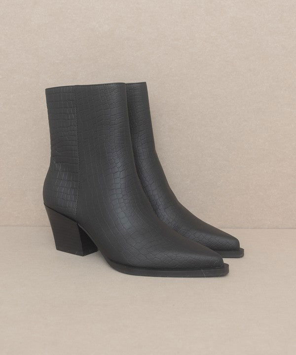 OASIS SOCIETY Miley - Alligator Print Booties us.meeeshop - 