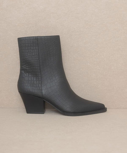 OASIS SOCIETY Miley - Alligator Print Booties us.meeeshop - 