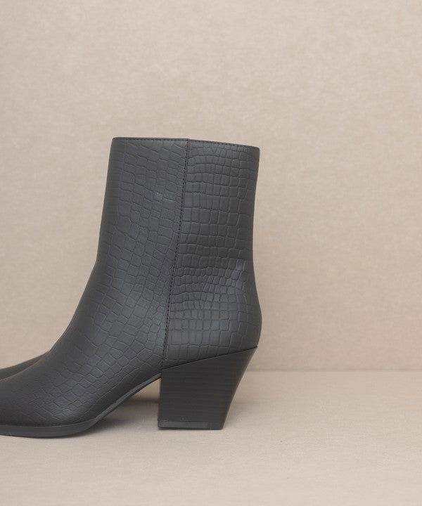 OASIS SOCIETY Miley - Alligator Print Booties us.meeeshop - 