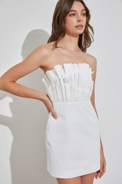 Off Shoulder Ruffle Dress us.meeeshop - 