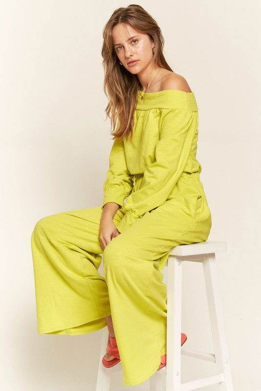 One Shoulder Terry Jumpsuit - us.meeeshop