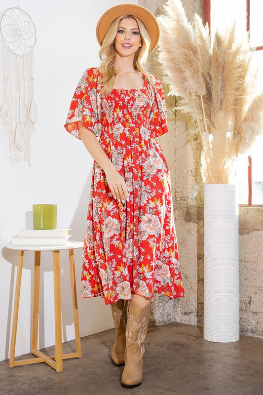 Orange Farm Clothing | Smocked Dress with Pockets | us.meeeshop