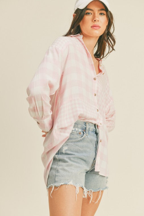 Oversized Button Up Shirt | us.meeeshop