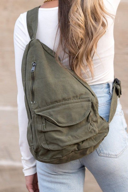 Oversized Canvas Sling - us.meeeshop