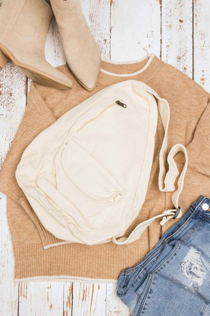 Oversized Canvas Sling - us.meeeshop