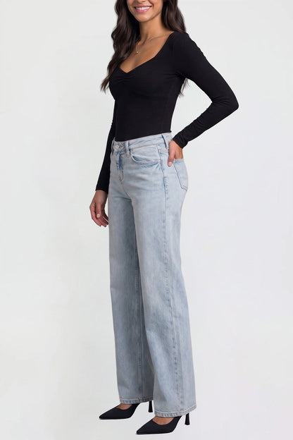 Women's Luxe Britney Wide Leg Jeans